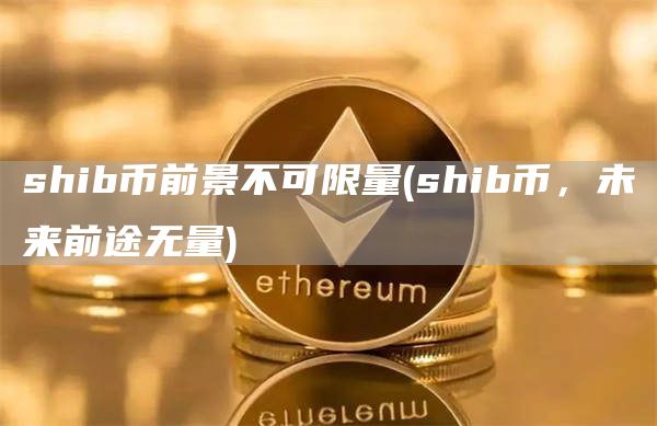 shib币前景不可限量 - shib币，未来前途无量